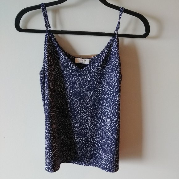 Aritzia Tops - Aritzia Babton Everly Camisole - blue/white